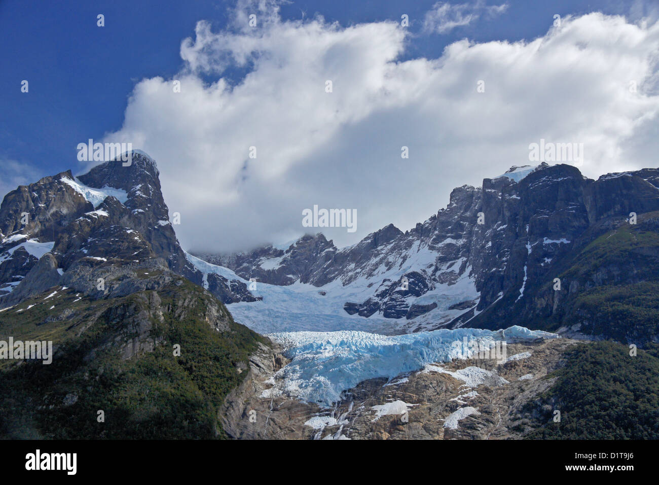 Balmaceda Gletscher, Nationalpark Bernardo O' Higgins, Patagonien, Chile Stockfoto