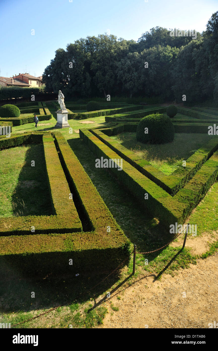 Horti Leonini, 500 Garten im italienischen Stil, S. Quirico d ' Orcia, Val d ' Orcia, Siena, Toskana, Italien Stockfoto