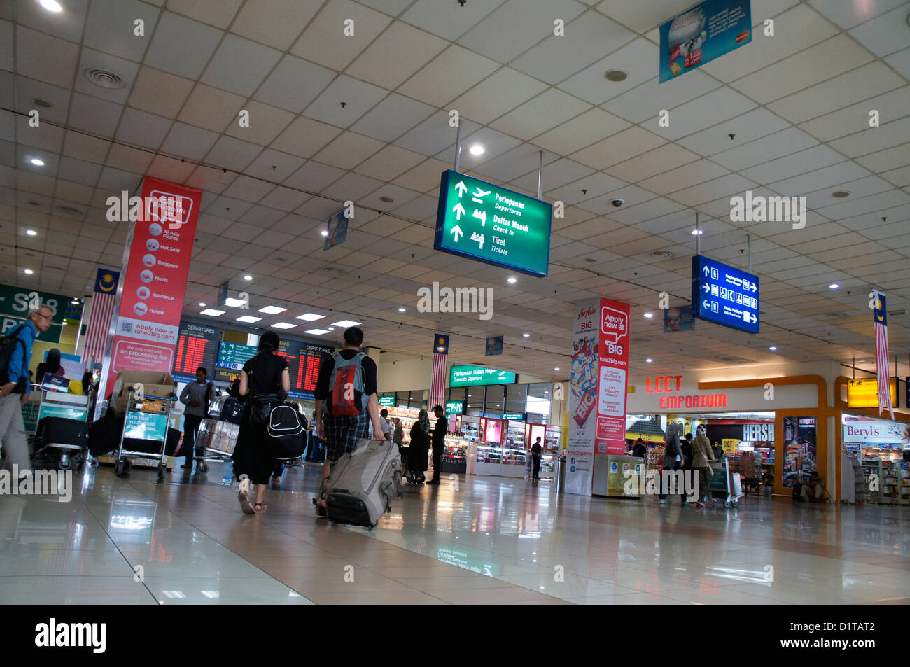 LCCT low-cost Carrier Flughafen terminal Lobby in Sepang, Malaysia Stockfoto