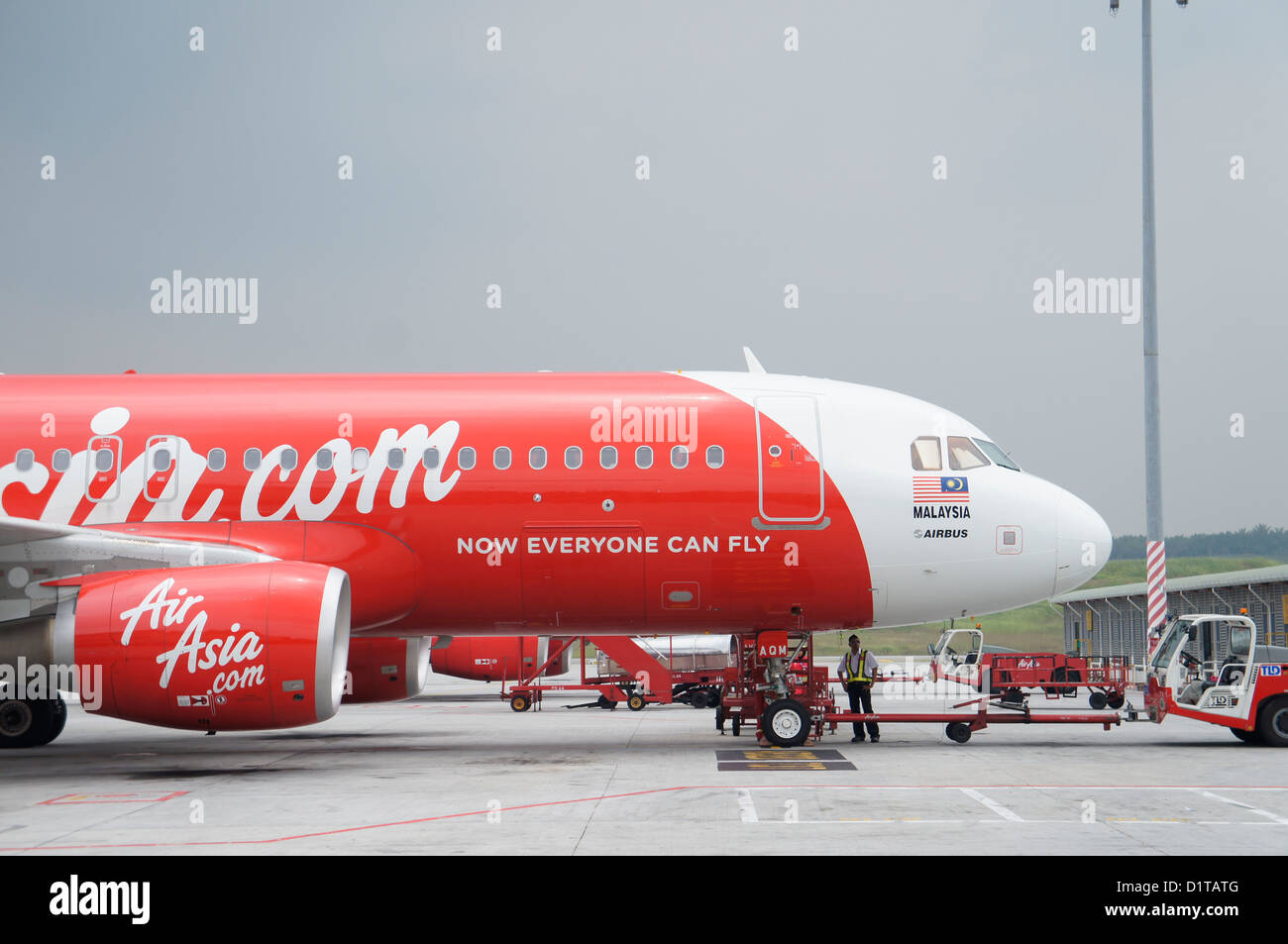 Air Asia Flugzeug low-cost carrier Stockfoto