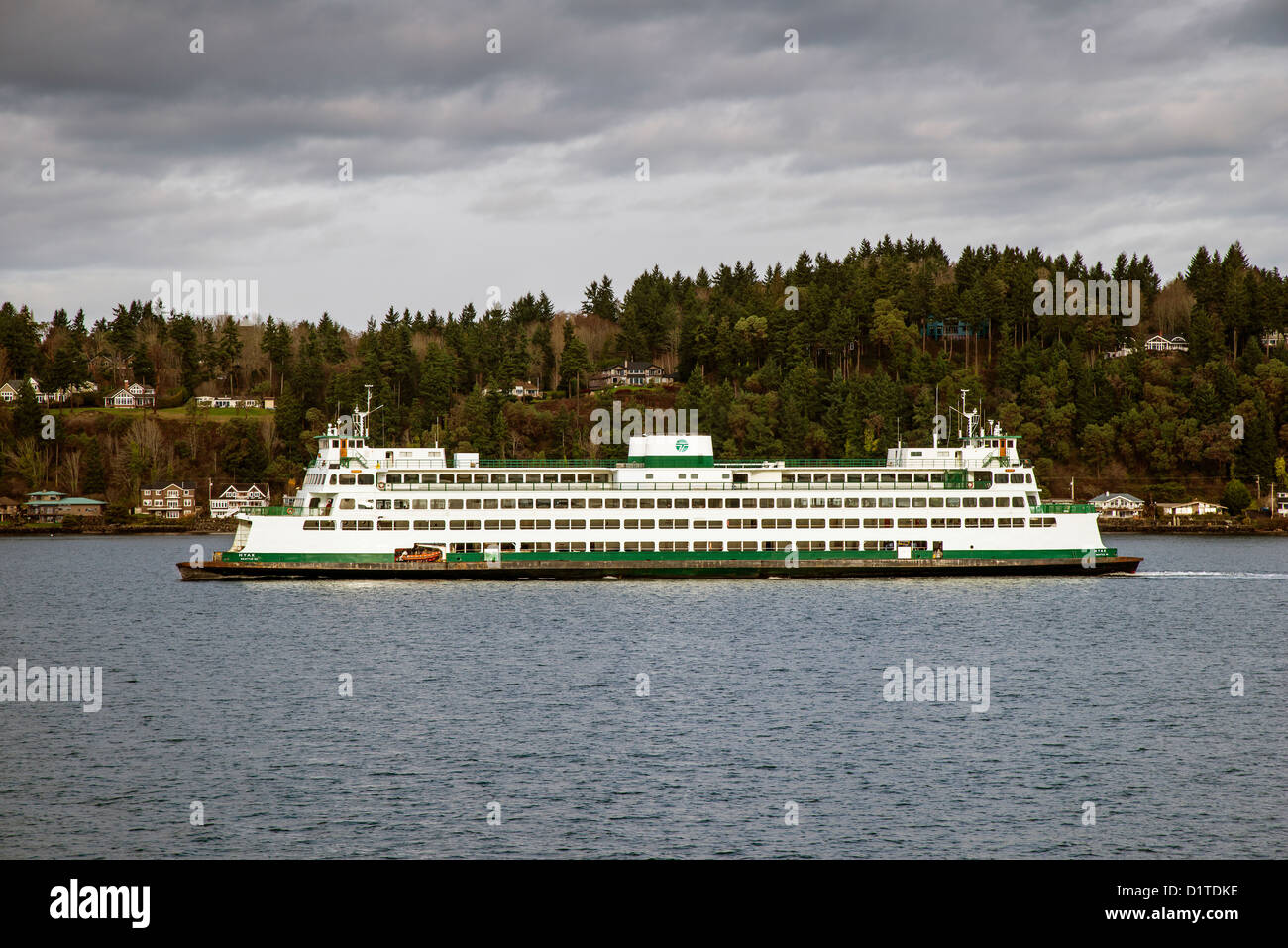 Washington State Ferry Kreuzung Puget Sound, Seattle, Washington, USA Stockfoto