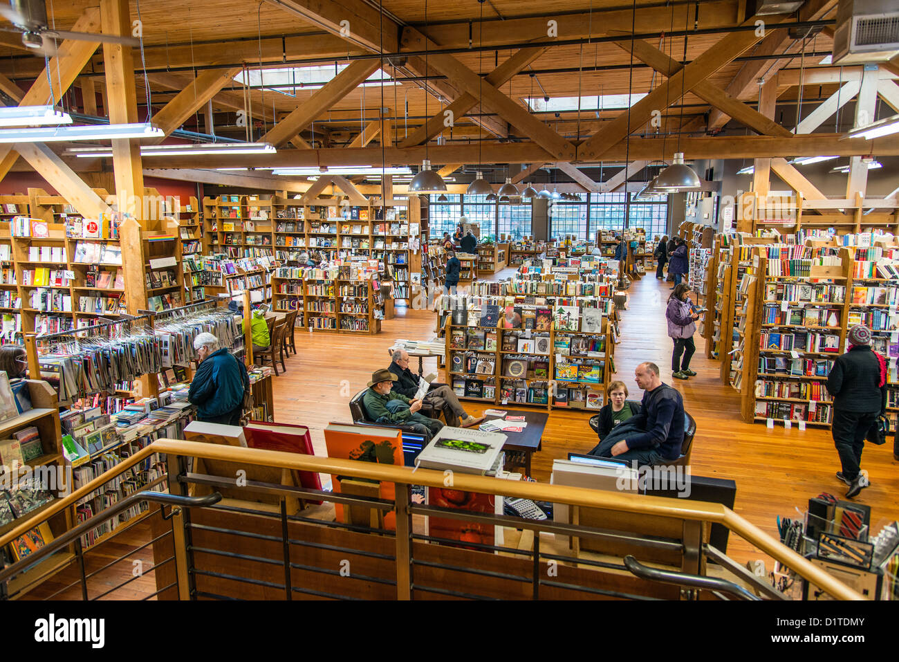 Die Elliott Bay Book Company Buchhandlung in Capitol Hill, Seattle, Washington, USA Stockfoto