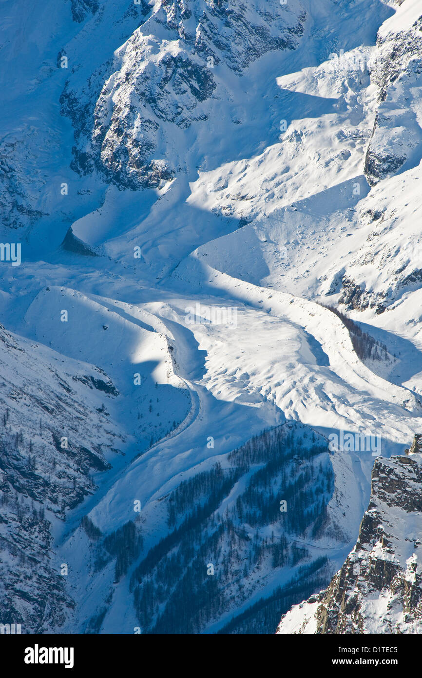 Italien, Piemont, Macugnaga, Monte Rosa Stockfotografie Alamy