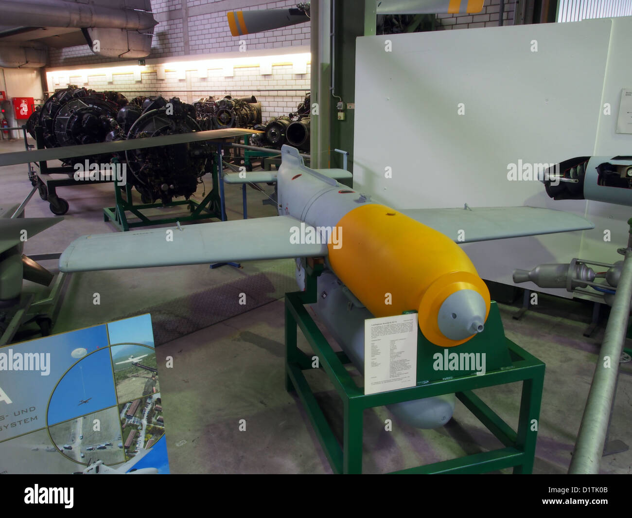 Wehrtechnischen Studiensammlung Koblenz... Henschel Hs 293 V4 Stockfoto