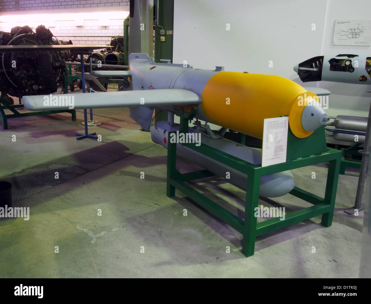 Wehrtechnischen Studiensammlung Koblenz... Henschel Hs 293 V4 Stockfoto