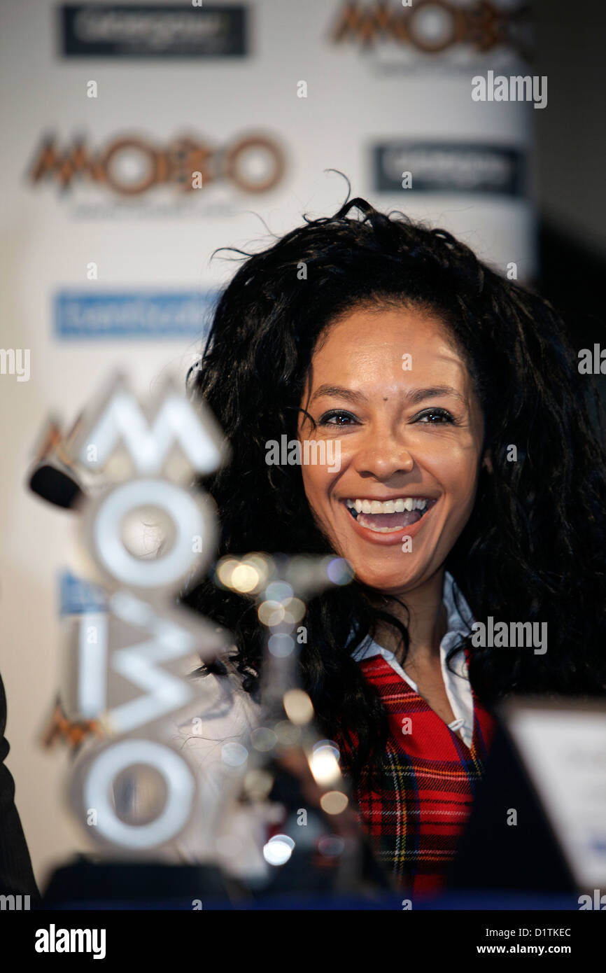 Kanya König kündigt MOBO Awards im Jahr 2009 nach Glasgow kommen. Stockfoto