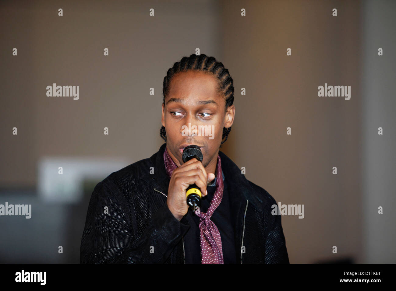 Britische Sänger Lemar bei der Einführung der MOBO Awards 2009 in Glasgow. Stockfoto