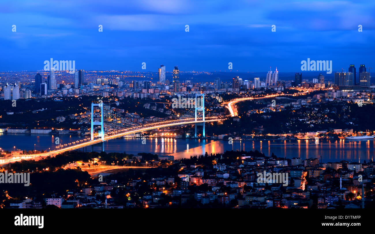 Bosporus Brücke Istanbul Türkei Stockfoto
