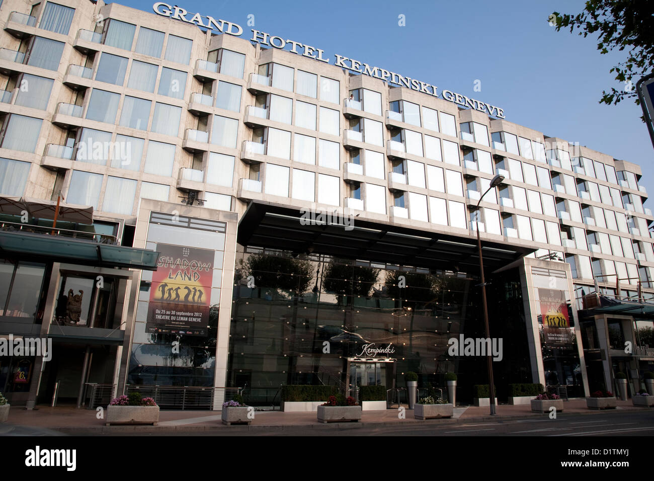 Grand Hotel Kempinski Genf, Genf, Schweiz, Europa Stockfoto