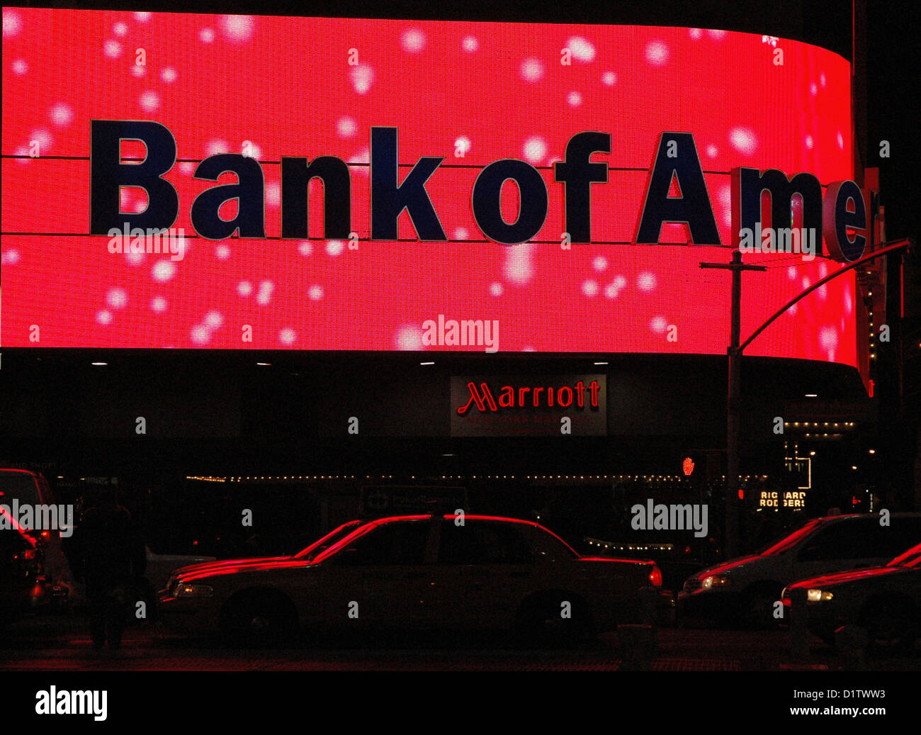 Bank of America Filiale am Times Square New York City Stockfoto
