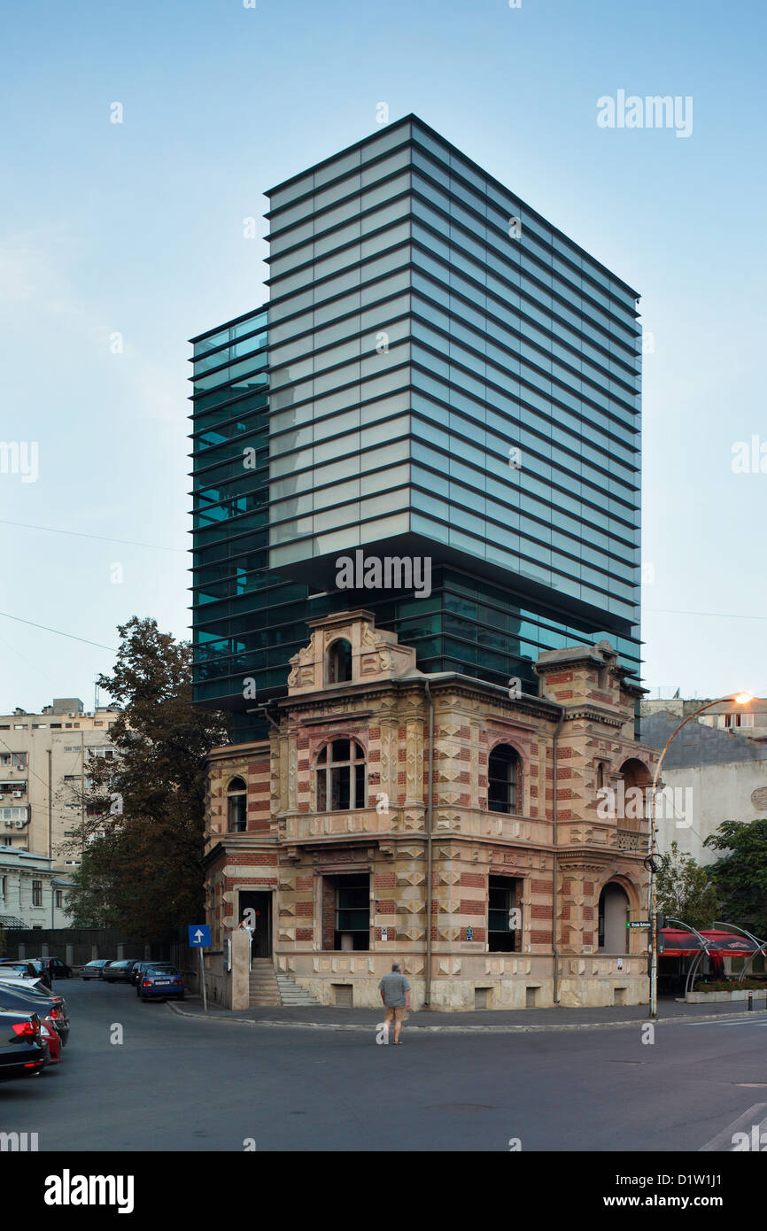 Bukarest, Rumänien, Asbesthaltiger Gebäude, Sitz der Union of Architects Stockfoto