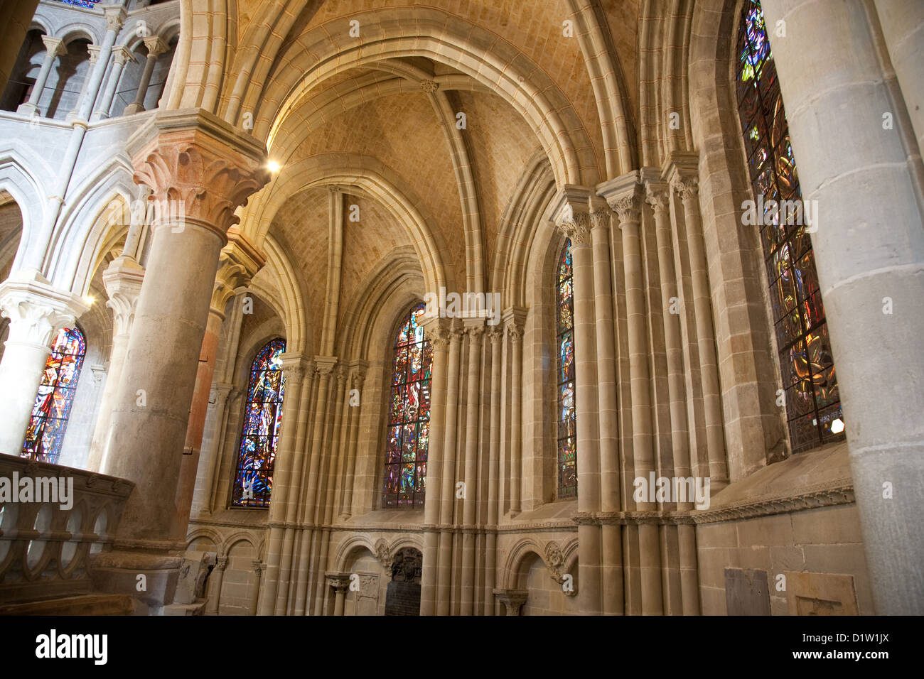 Notre Dame-Kathedrale; Lausanne; Schweiz; Europa Stockfoto