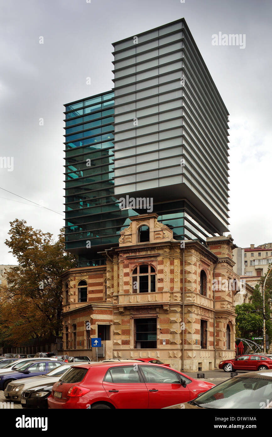 Bukarest, Rumänien, Asbesthaltiger Gebäude, Sitz der Union of Architects Stockfoto