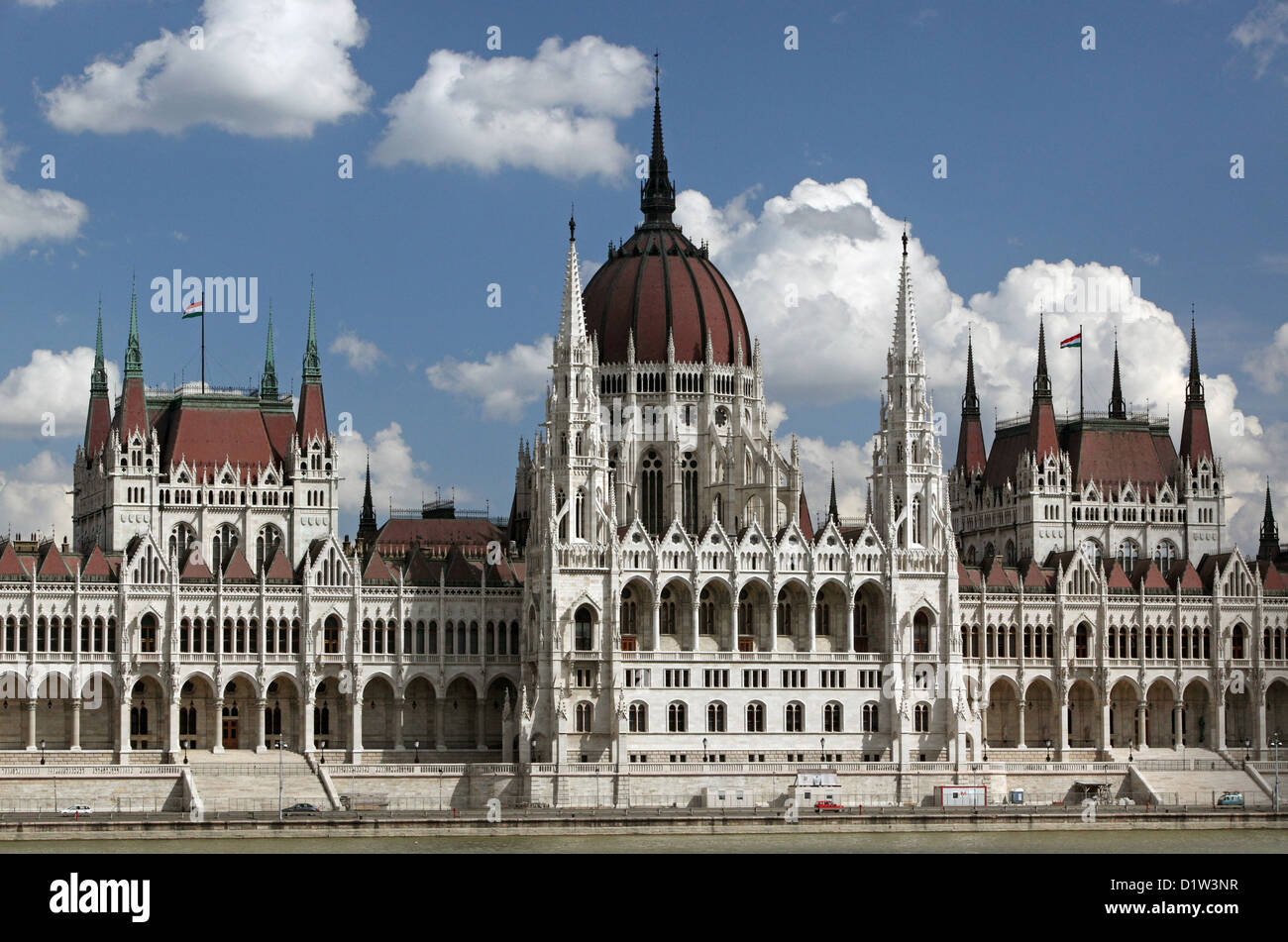 Parlamentsgebäude in Budapest, Ungarn, Stockfoto