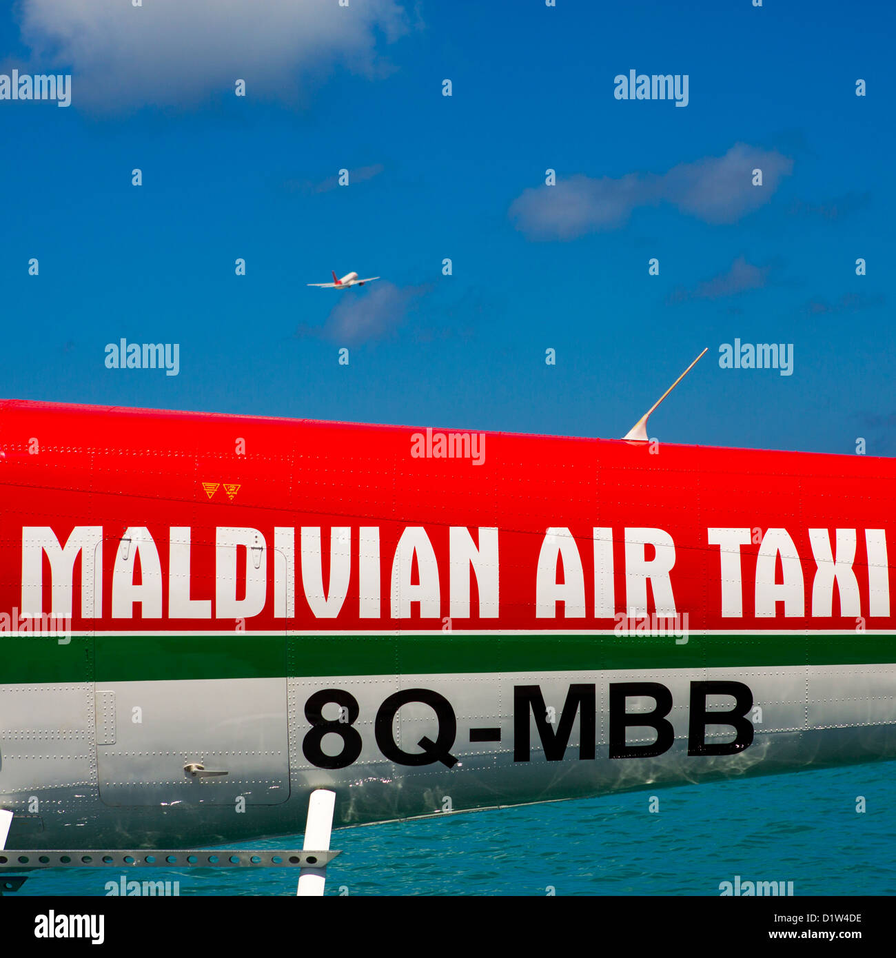 Maldivian Air Taxi Wasserflugzeugen Terminal, Male, Malediven Stockfoto
