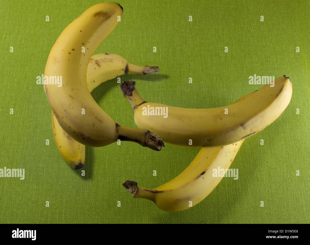 Kunst des Fliegens Banane Food-Fotografie Stockfoto