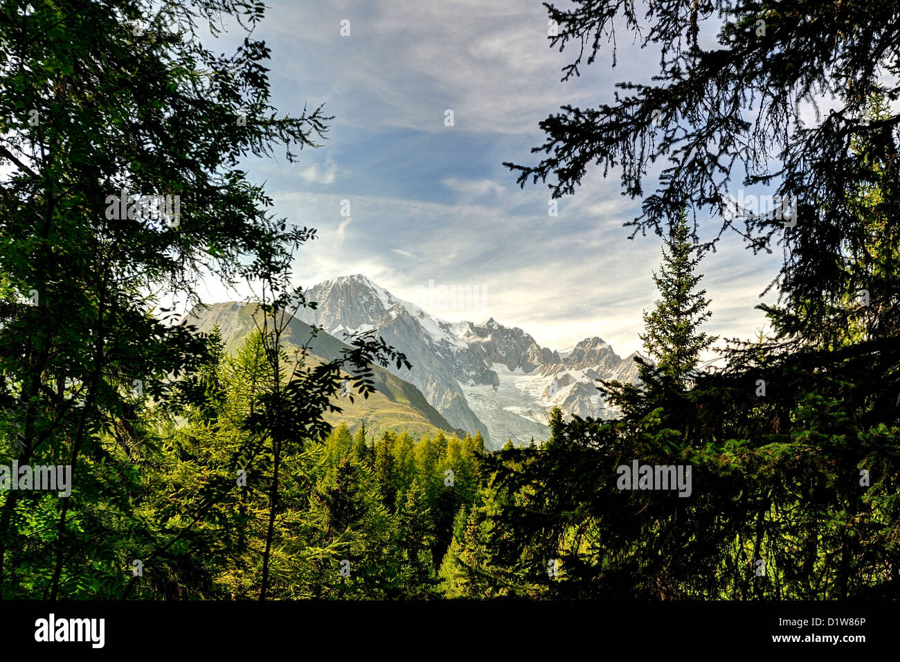Die Alpen Stockfoto