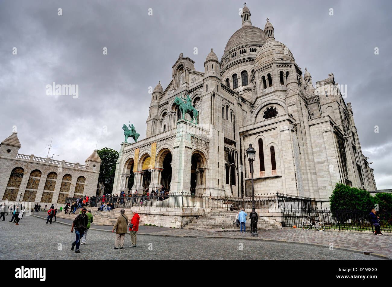 Basilique du Sacré-Coeur Montmartre Stockfoto