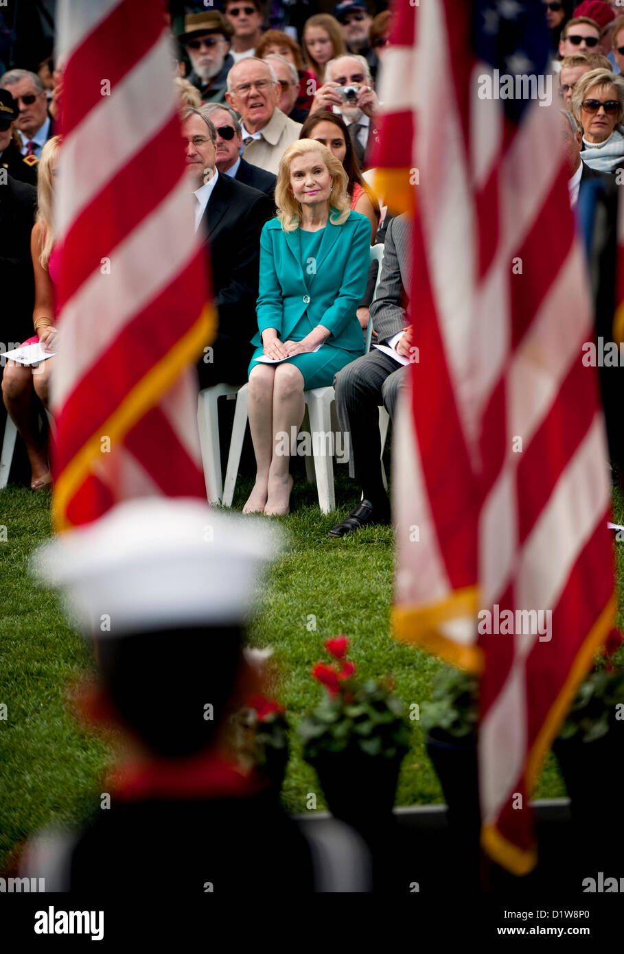 6. Januar 2013 - Yorba Linda, Kalifornien, USA - TRICIA NIXON COX besucht die Richard Nixon Centennial Geburtstagsfeier bei der Nixon Presidential Library. (Kredit-Bild: © Brian Cahn/ZUMAPRESS.com) Stockfoto