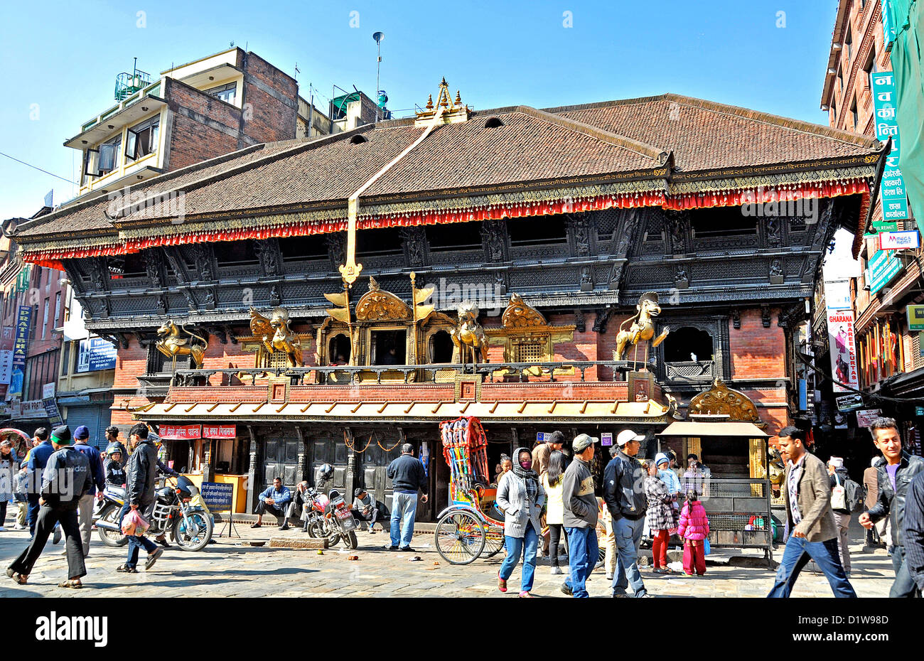 Straßenszene, Kathmandu, Nepal Stockfoto