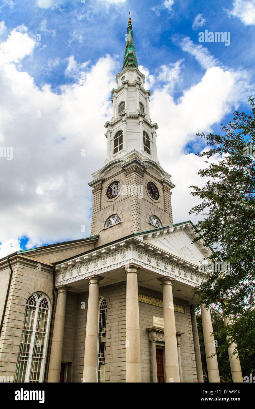 Unabhängige Presbyterianische Kirche, Savannah, Georgia, USA Stockfoto