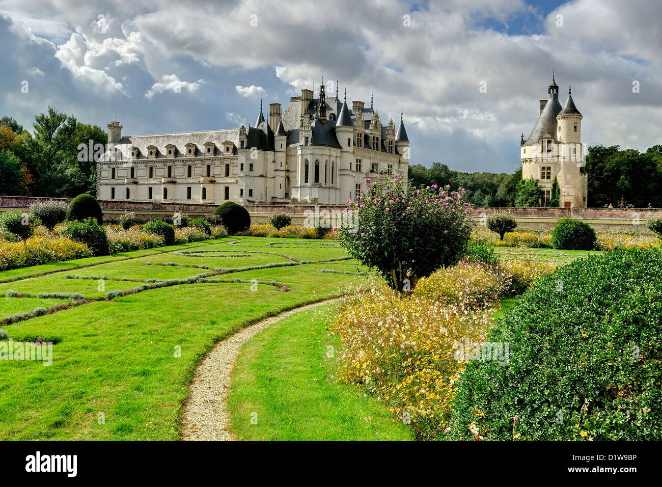 Chateau de Chenonceau im Loire-Tal Stockfoto