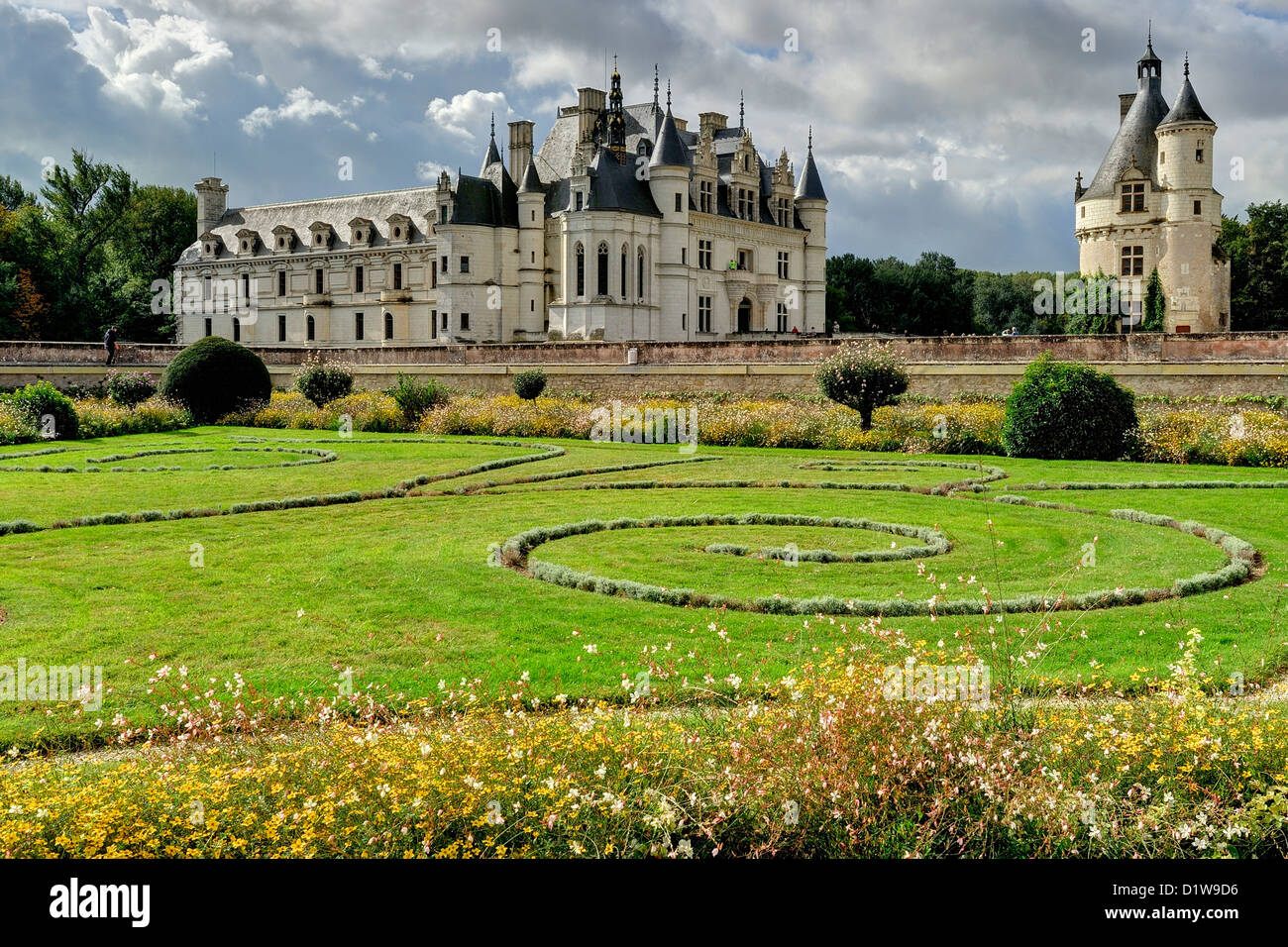 Chateau de Chenonceau im Loire-Tal Stockfoto