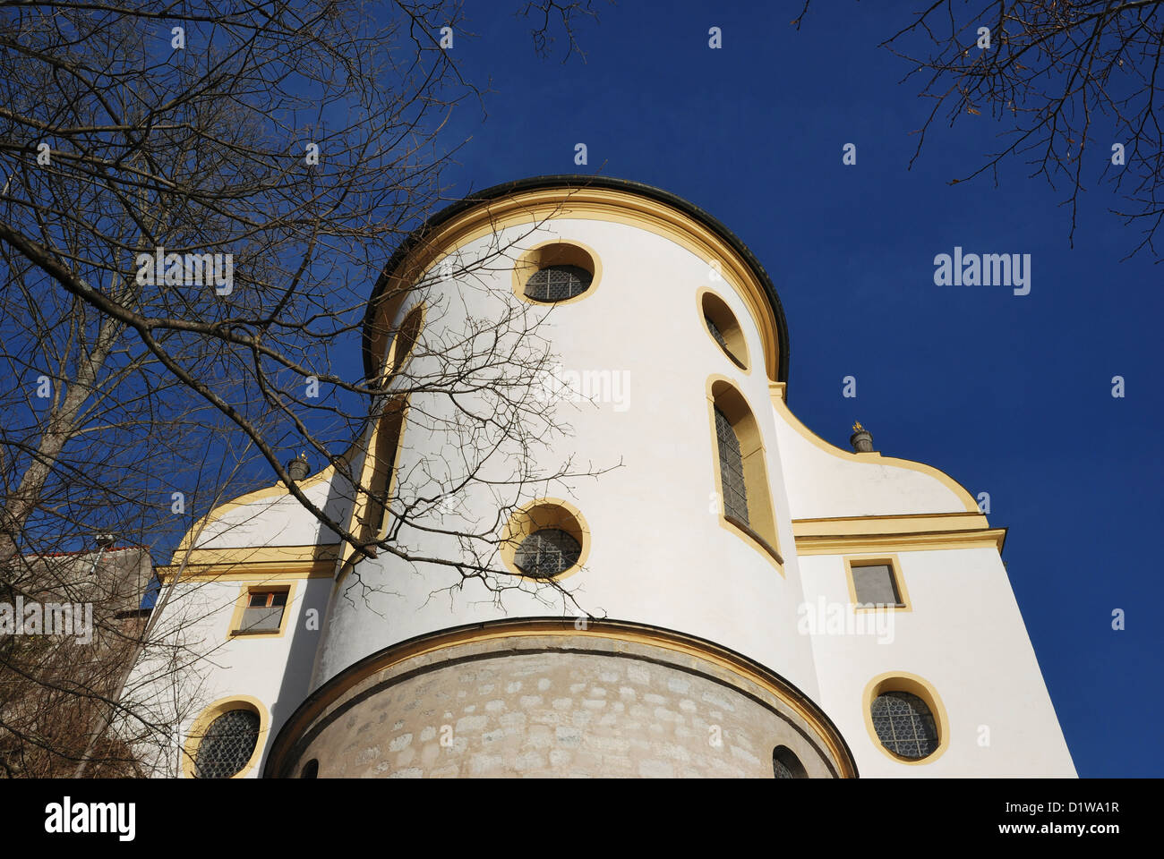 Das ehemalige Benediktinerkloster St. Mang, Füssen, Bayern, Deutschland. Stockfoto