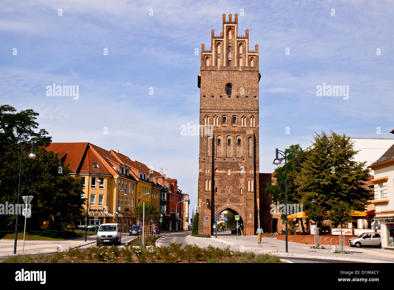 Steintor, alte Stadttor in Anklam, Deutschland Stockfoto