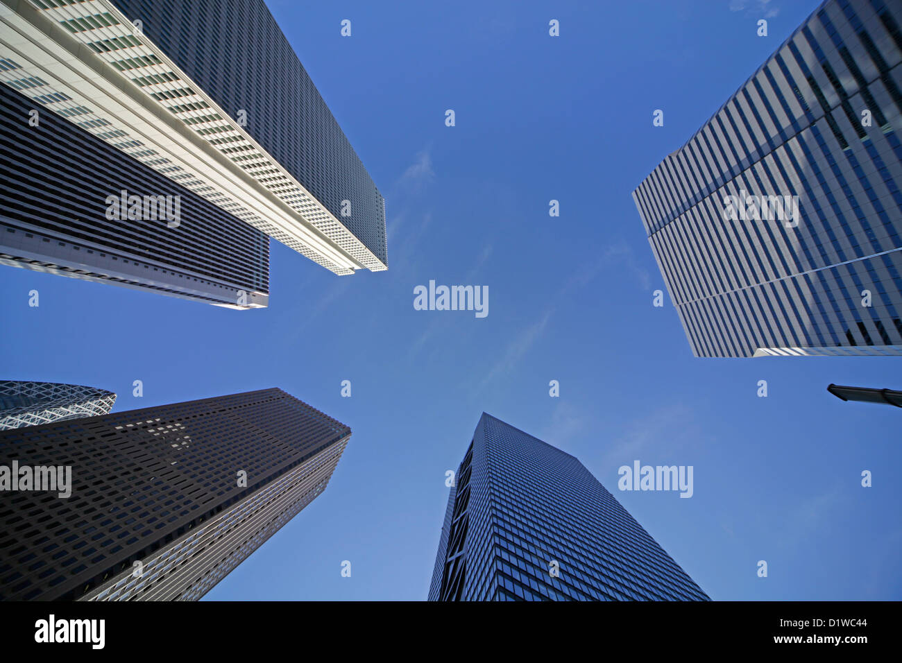 Wolkenkratzer Nishi-Shinjuku in Shinjuku-Tokio Stockfoto