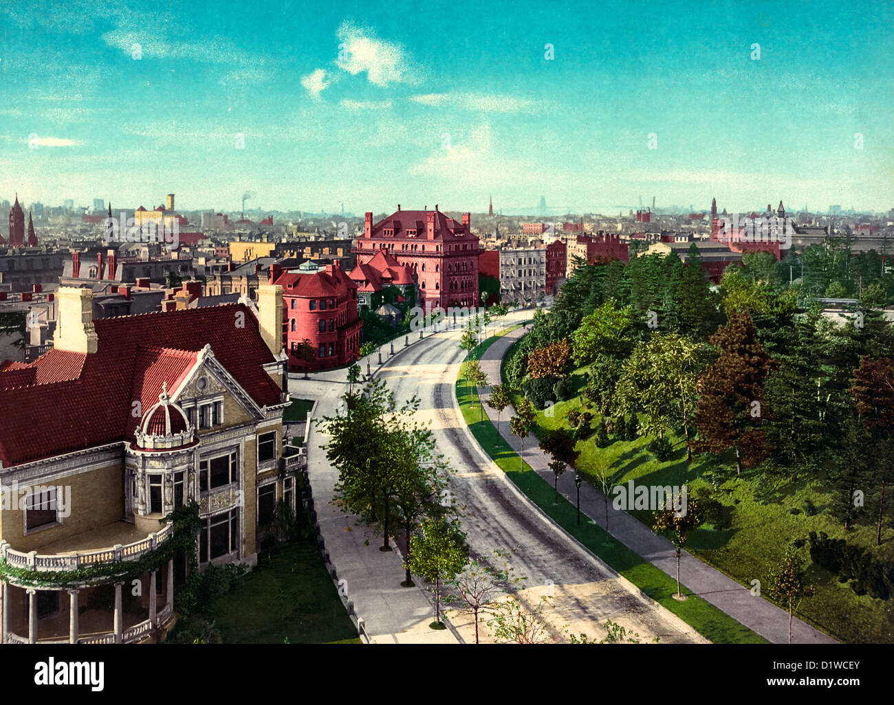 Der Kreis, Brooklyn, New York, ca. 1904 Stockfoto