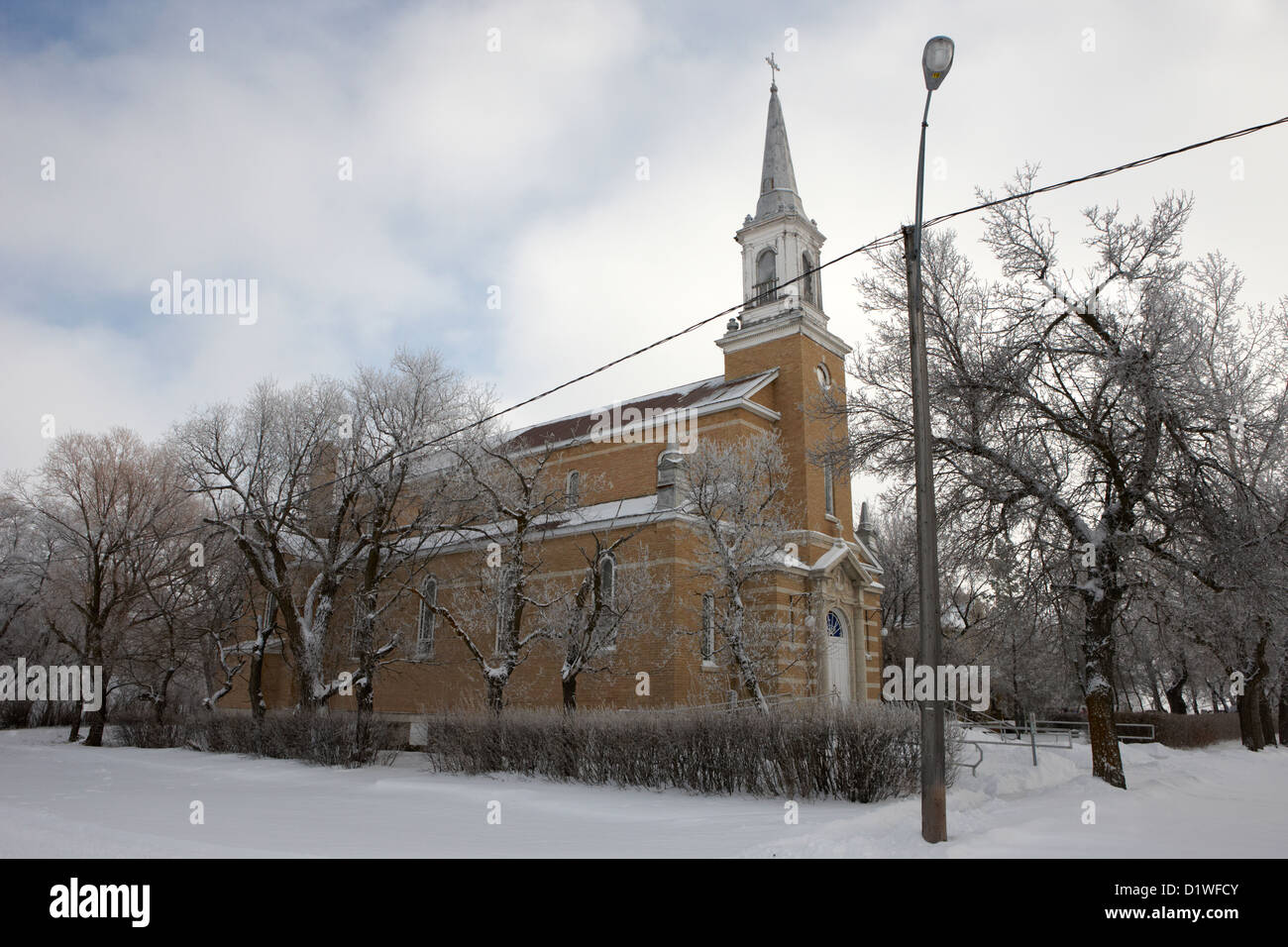 ehemaligen St. Josephs katholische Kirche in vergessen Saskatchewan Kanada Stockfoto