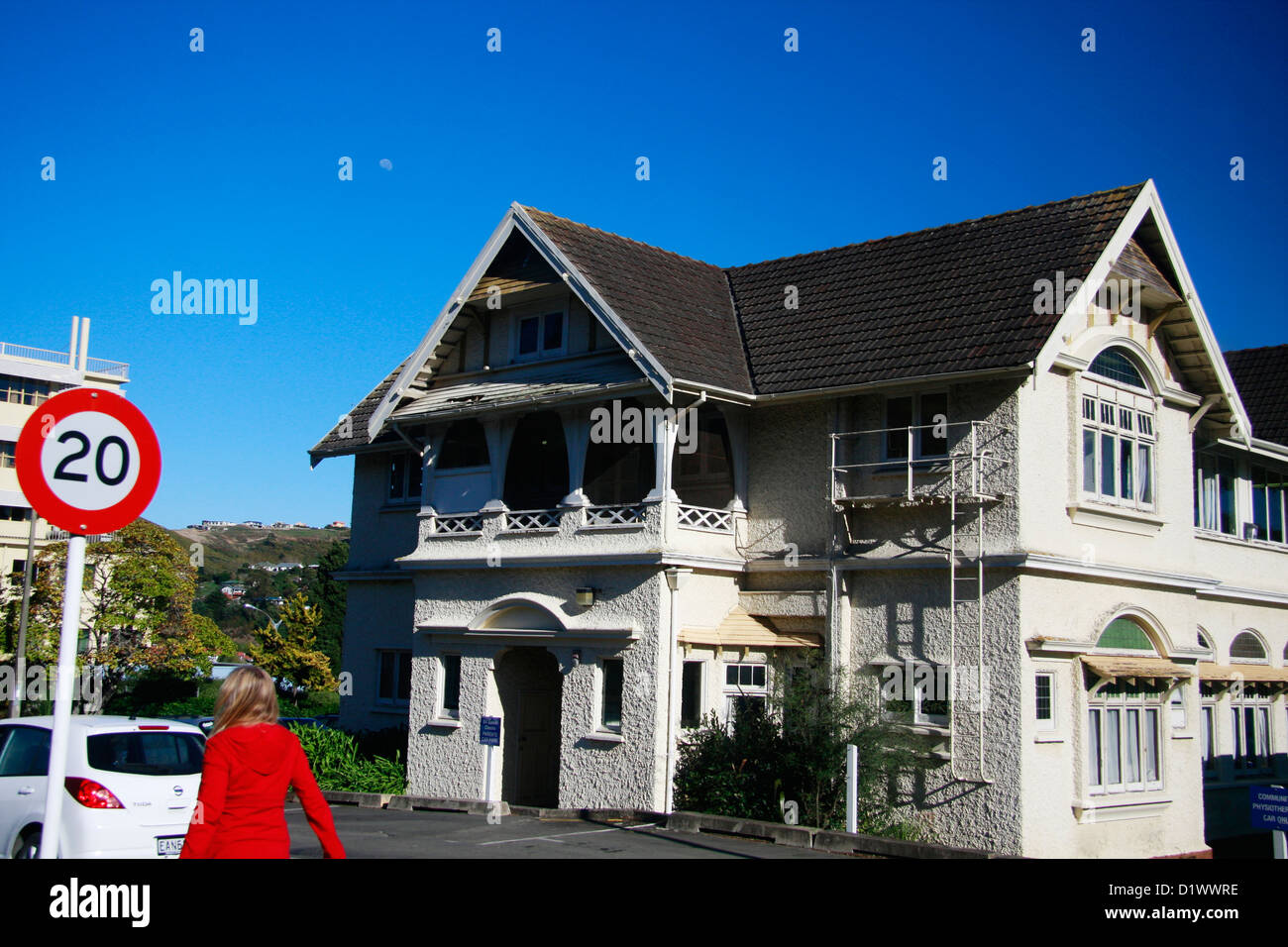 Einem Gebäude auf dem Gelände Nelson Hospital Taeger-Jahrhundert. Stockfoto