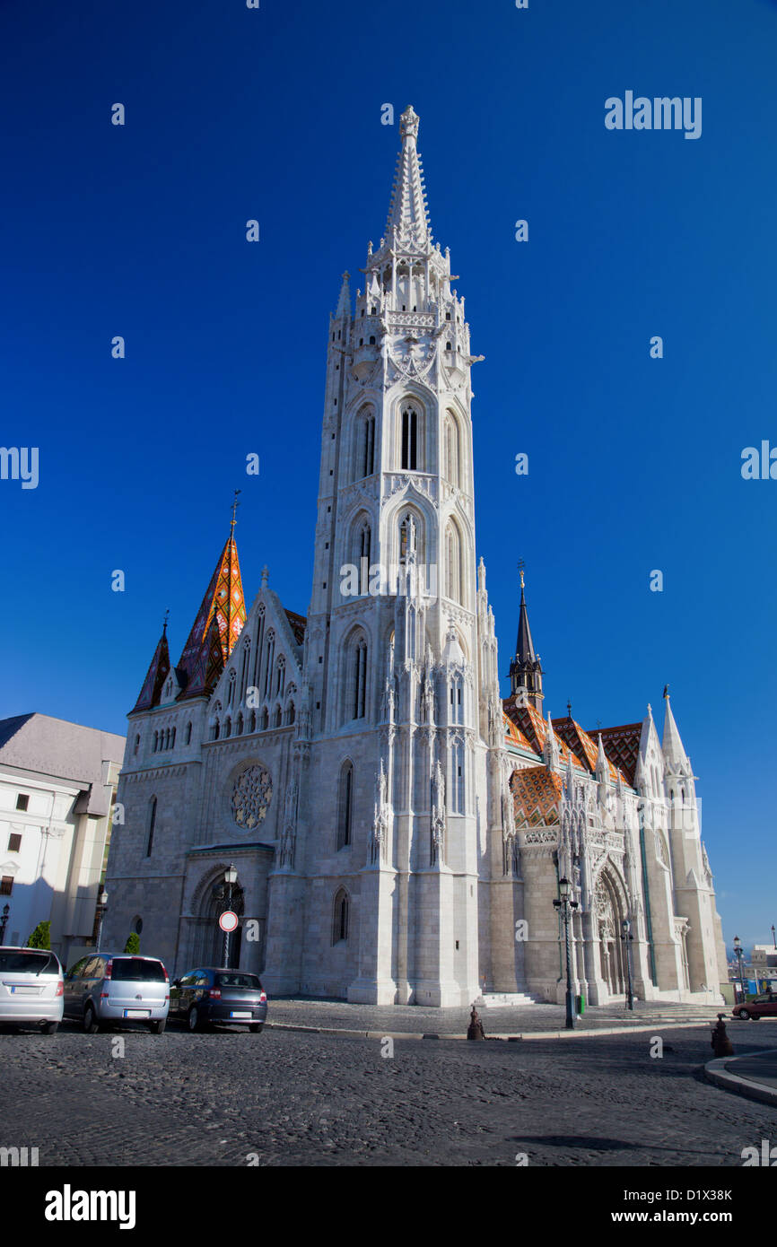 Budapest, Ungarn - Matthiaskirche auf der Fischerbastei. Stockfoto