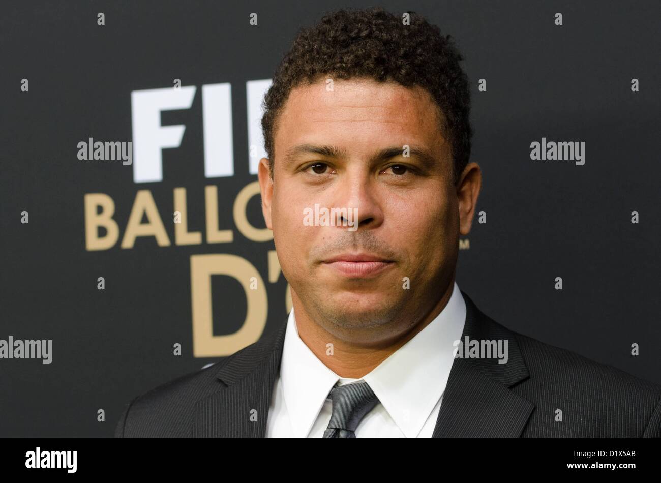 07.01.2013. Zürich, Schweiz. FIFA Ballon D oder. Ronaldo bei der FIFA Ballon Dor 2012 Fußball Preisverleihung Stockfoto