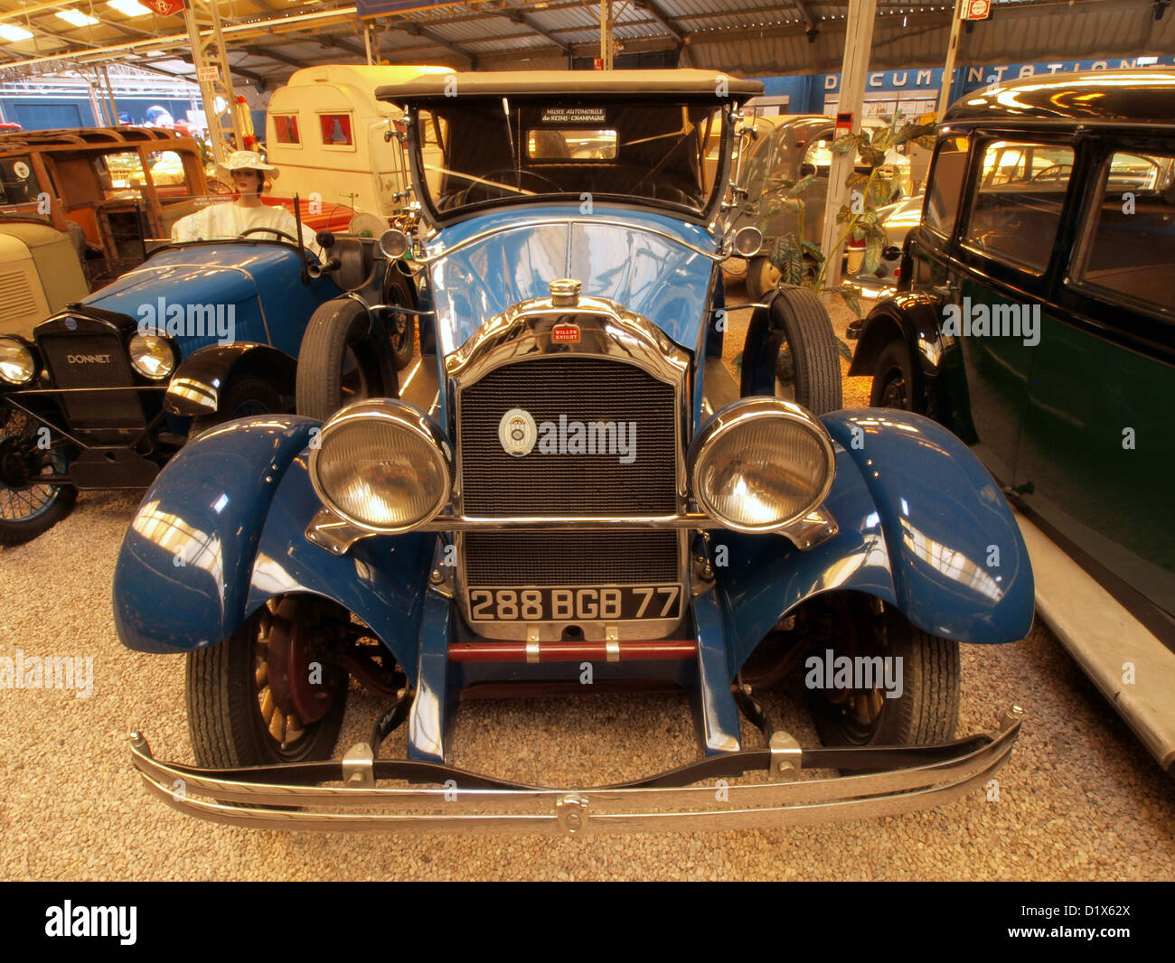 Automobil-Museum Reims Champagne 1930 Willys Knight Stockfoto