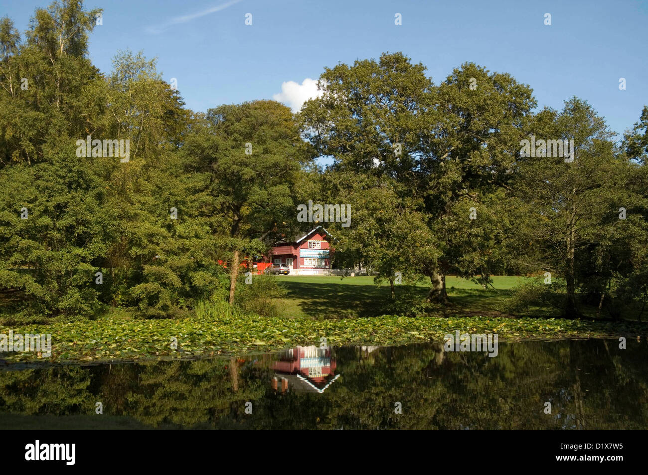 Swiss Cottage in Singleton Park in Swansea, Großbritannien. Stockfoto