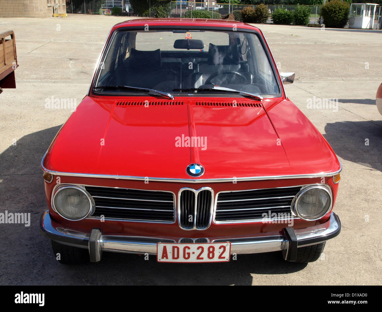 Lüttich Vintage show 2010 rot BMW Stockfoto