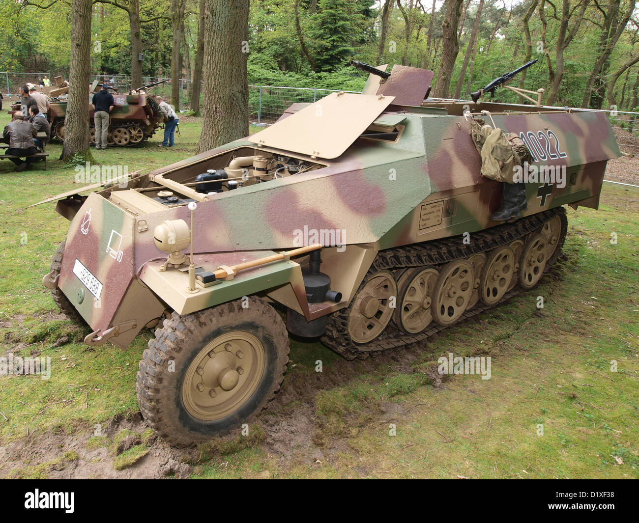 Halbkettenfahrzeug der deutschen Hanomag (SD.Kfz. 251/7) Stockfoto