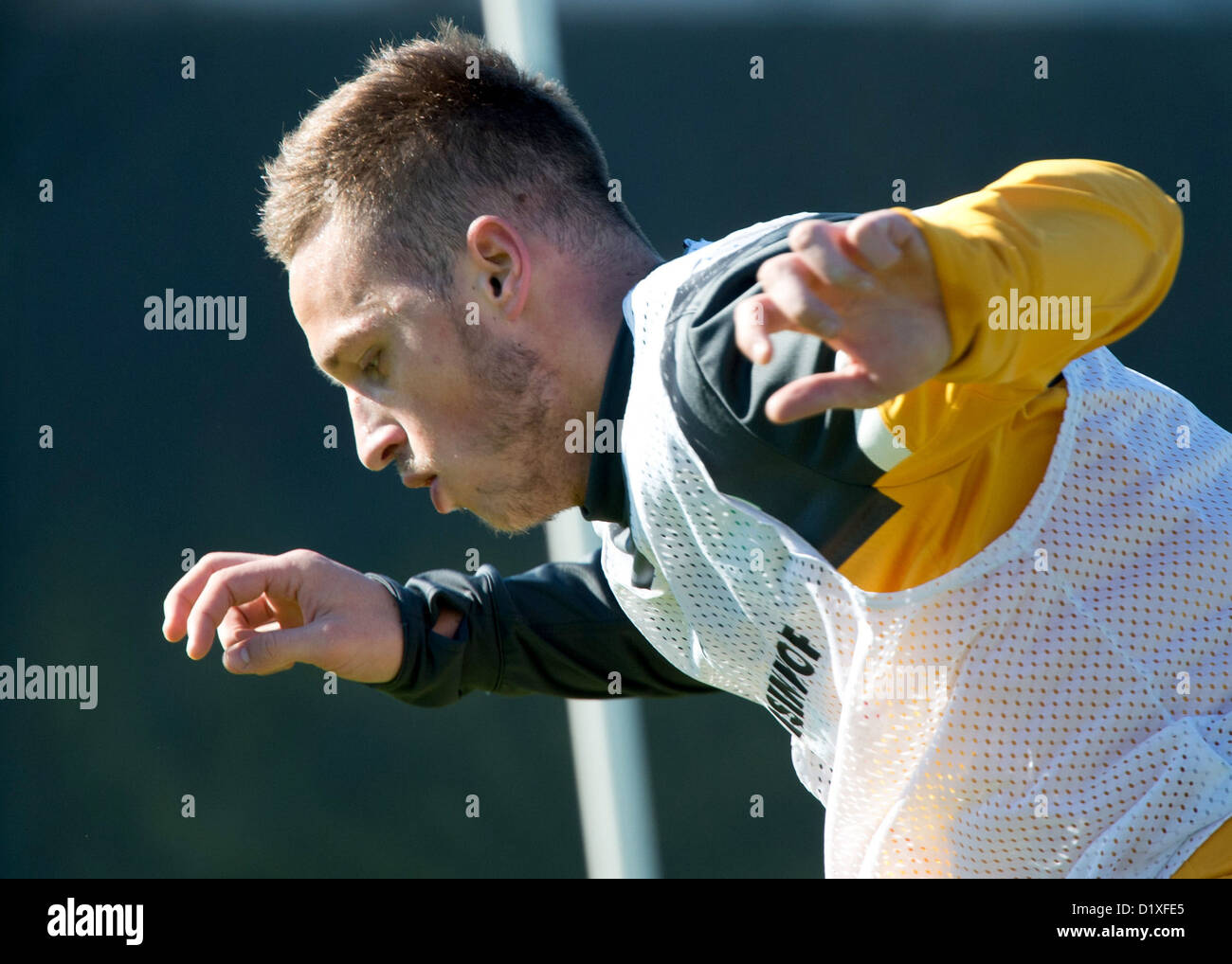 Marko Arnautovic Werder Praktiken während der Winter-Trainingslager in Belek, Türkei, 7. Januar 2013. FOTO: SOEREN STACHE Stockfoto