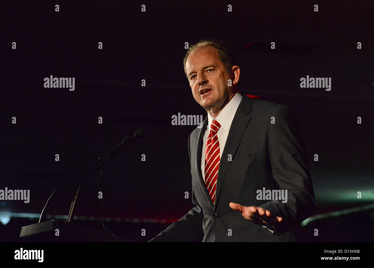 New Zealand Labour Party Leader, David Shearer MP während der 2012 jährliche Labour-Parteitag abgebildet. Stockfoto