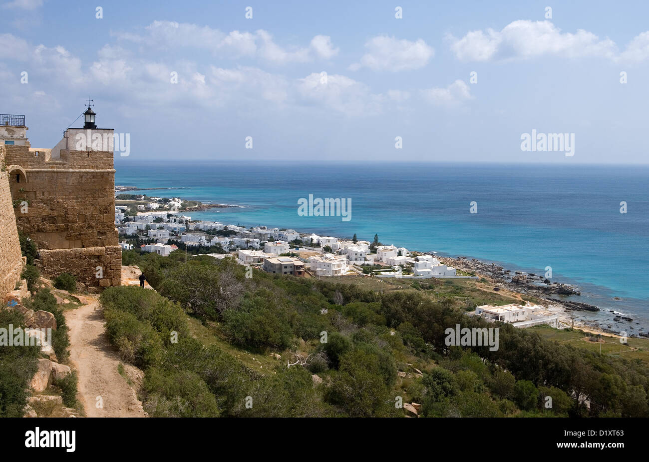 Tunesien Kelibia Blick Auf Das Meer Von Der Festung Aus Dem Xii Jahrhundert Stockfotografie Alamy