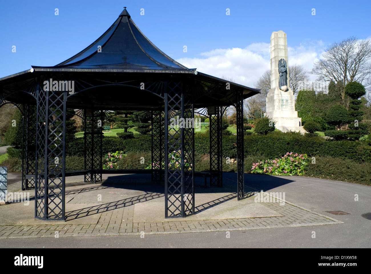 Alexandra Park, Penarth, Vale of Glamorgan, South Wales, Großbritannien. Stockfoto