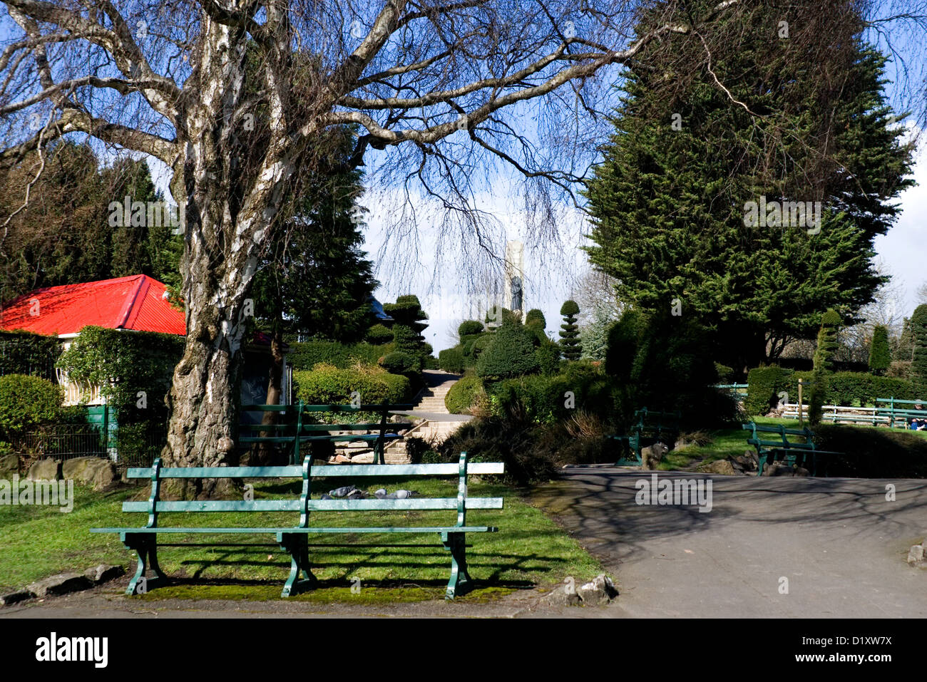 Alexandra Park, Penarth, Vale of Glamorgan, South Wales, Großbritannien. Stockfoto