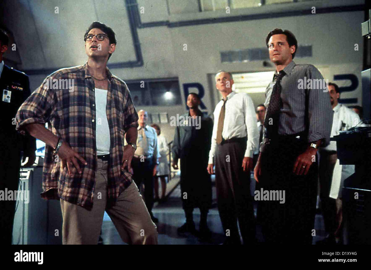 Independence Day Unabhängigkeitstag Jeff Goldblum, Will Smith, James Rebhorn, Bill Pullman *** lokalen Caption *** 1996 FOX Stockfoto