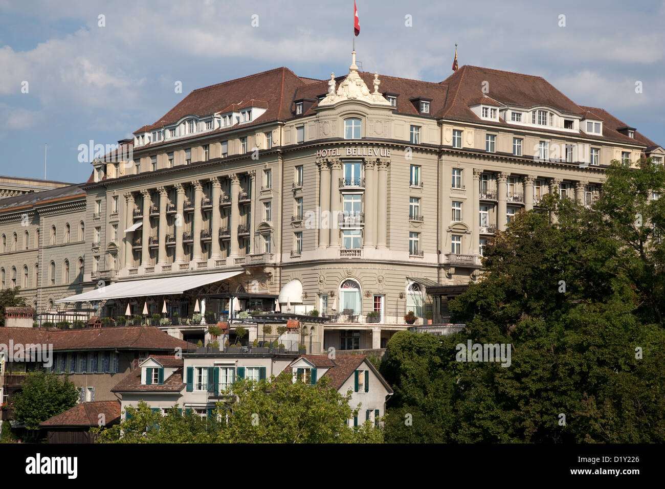 Hotel Bellevue, Bern; Schweiz; Europa Stockfoto