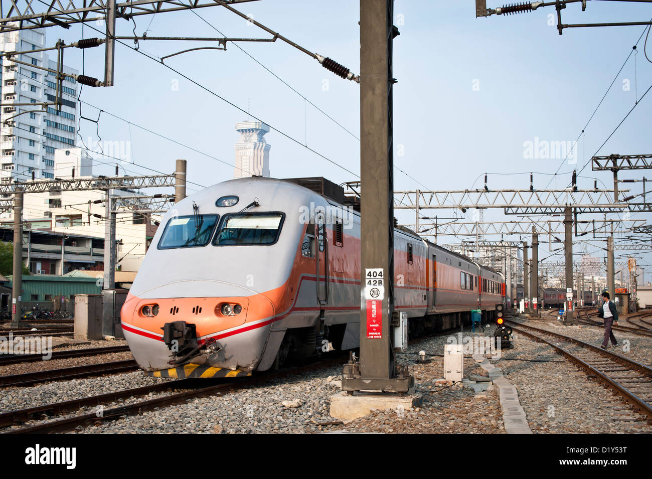 Schnellzug Lokomotive, Taiwan Stockfoto