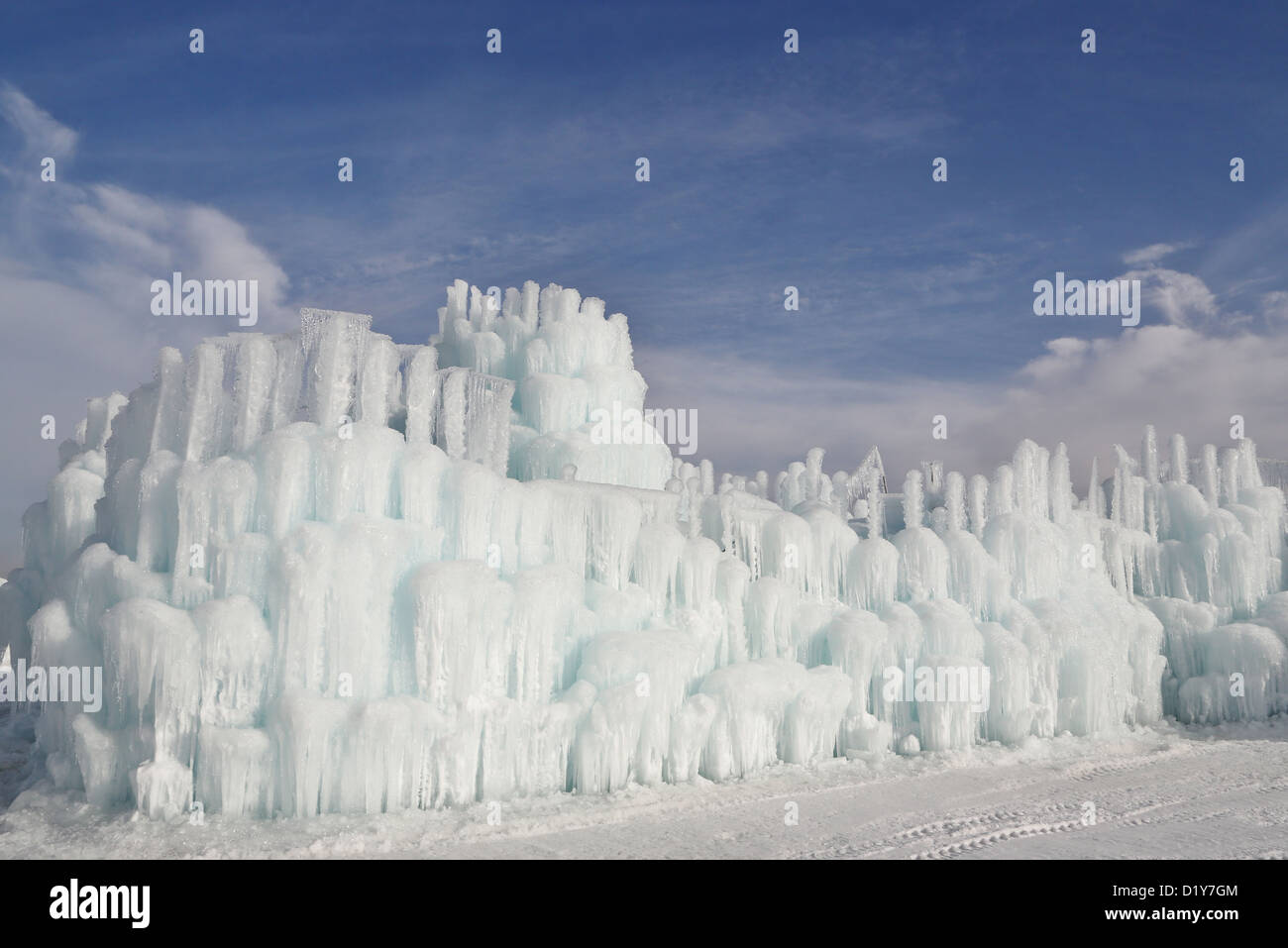 Das Eisschloss Mall of America in Bloomington, Minnesota. Stockfoto