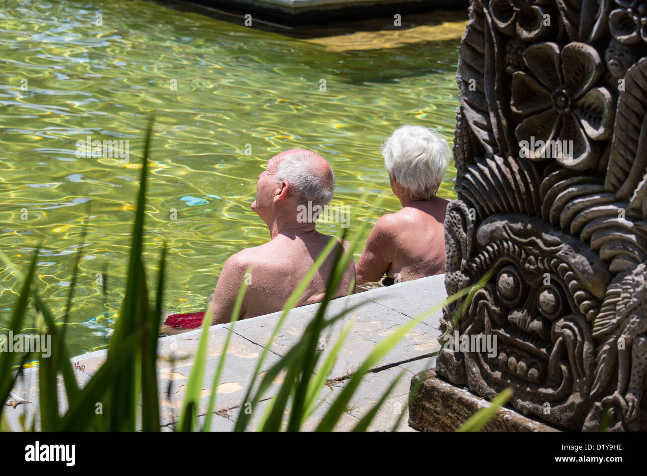 Schwimmbad im Hyatt Regency Sanur, Bali, Indonesien Stockfoto