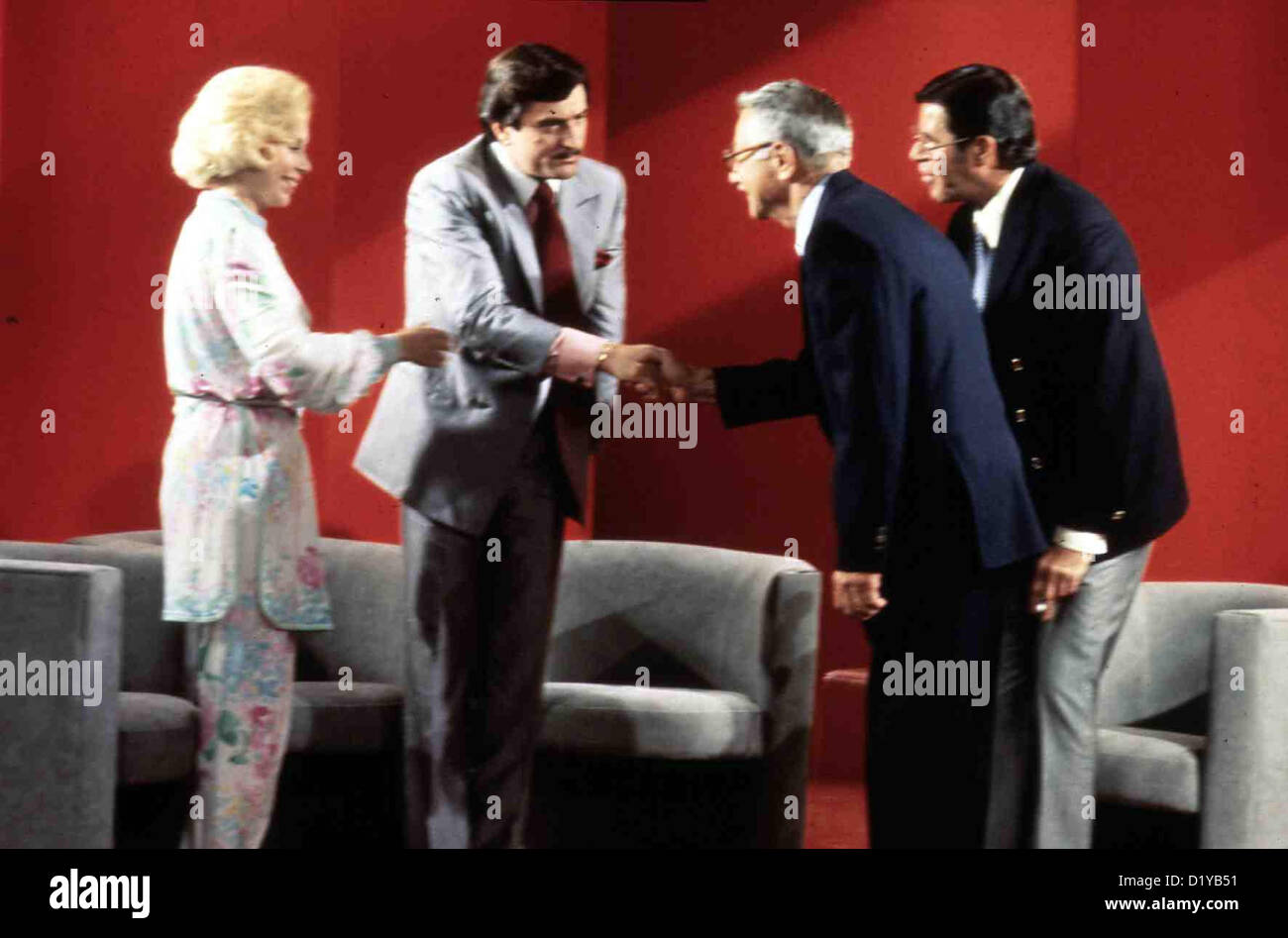 Die King-Comedy-King Komödie, Robert De Niro, Jerry Lewis Nach seit Auftritt in der Show von Jerry Langford (Jerry Lewis, R) Stockfoto Die King-Comedy-King Komödie, Robert De Niro, Jerry Lewis Nach seit Auftritt in der Show von Jerry Langford (Jerry Lewis, R) Stockfoto